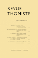 Revue Thomiste 2024, no 03